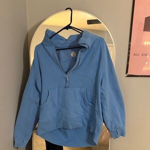 Lululemon Blue Quarter Zip Scuba